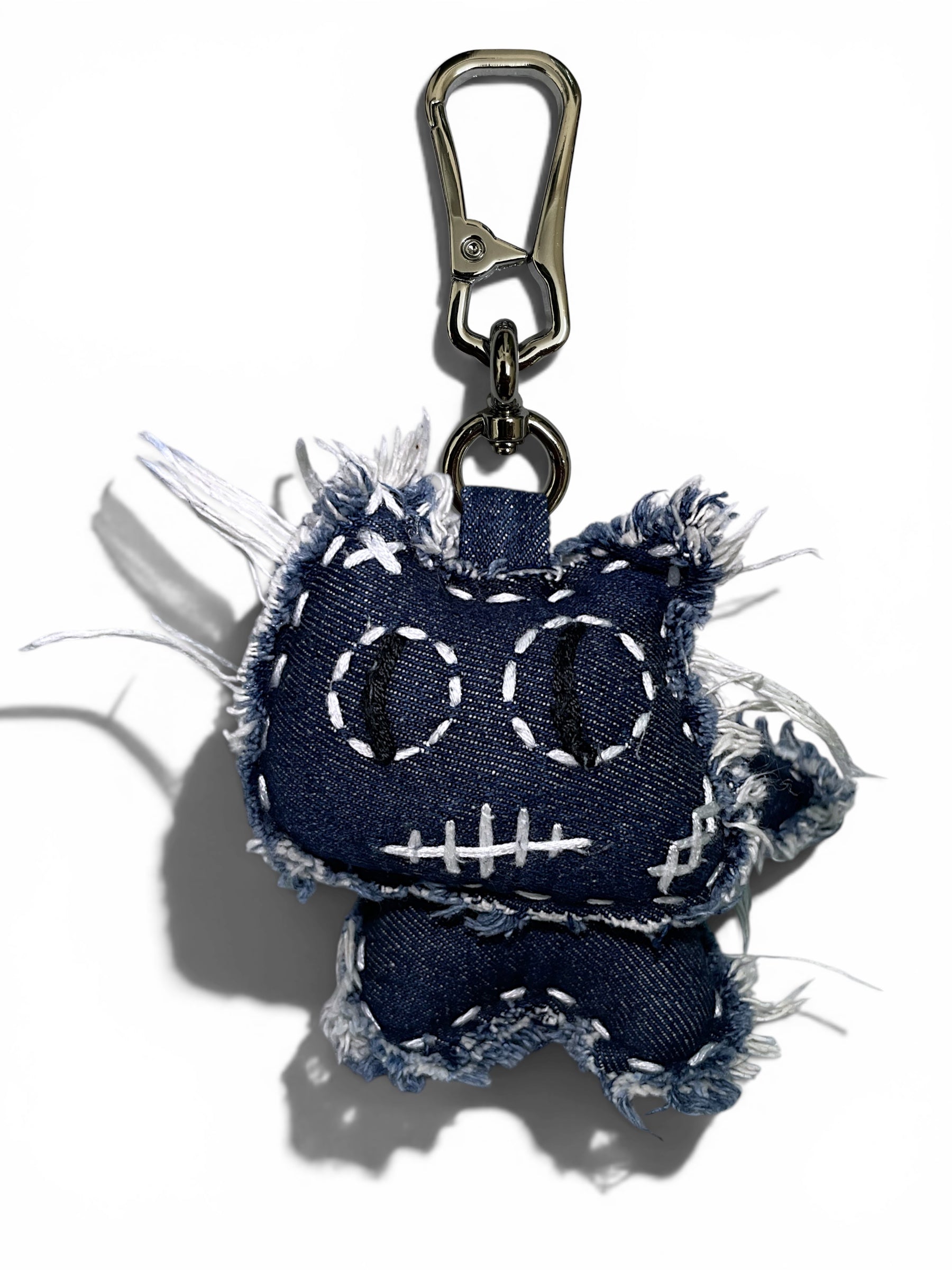 Denim Cat Bag Charm