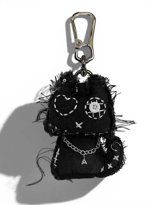 Denim Cat Bag Charm