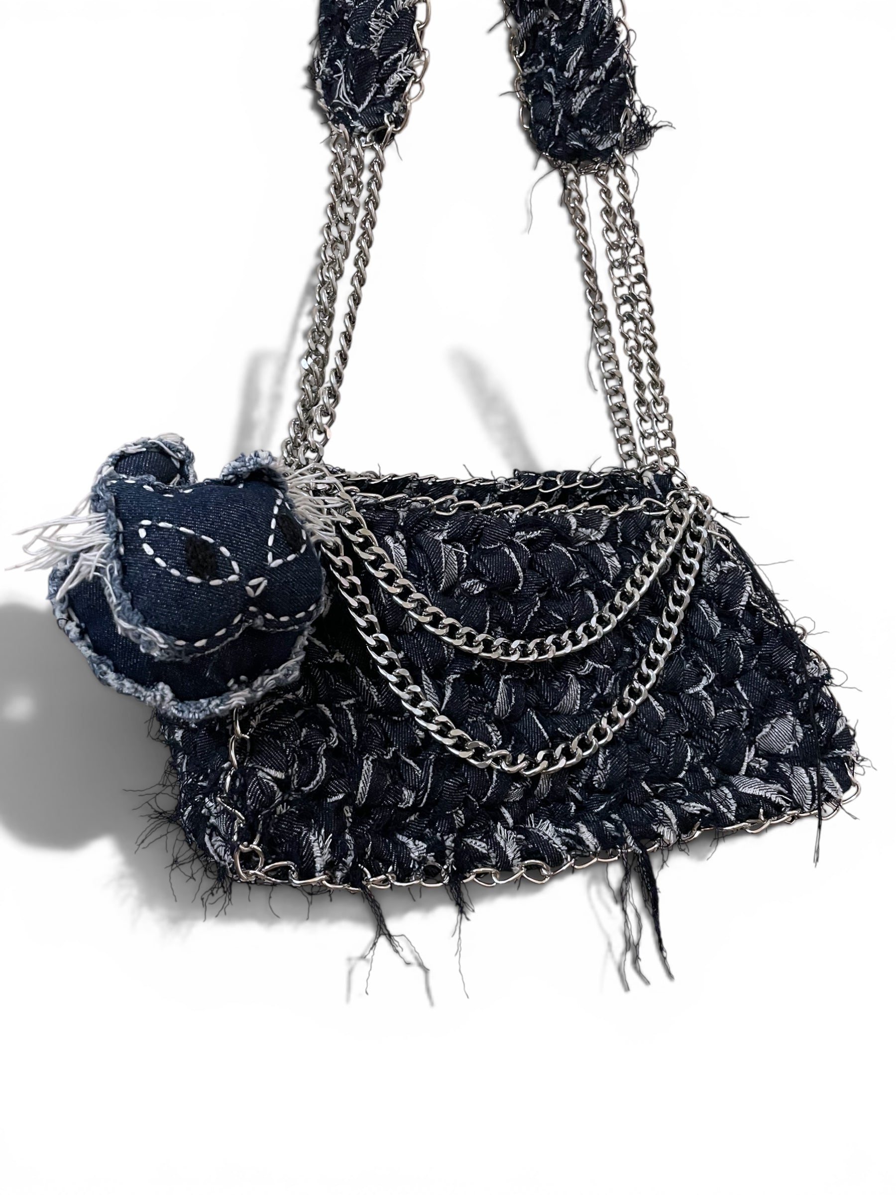 Denim Crochet Bag