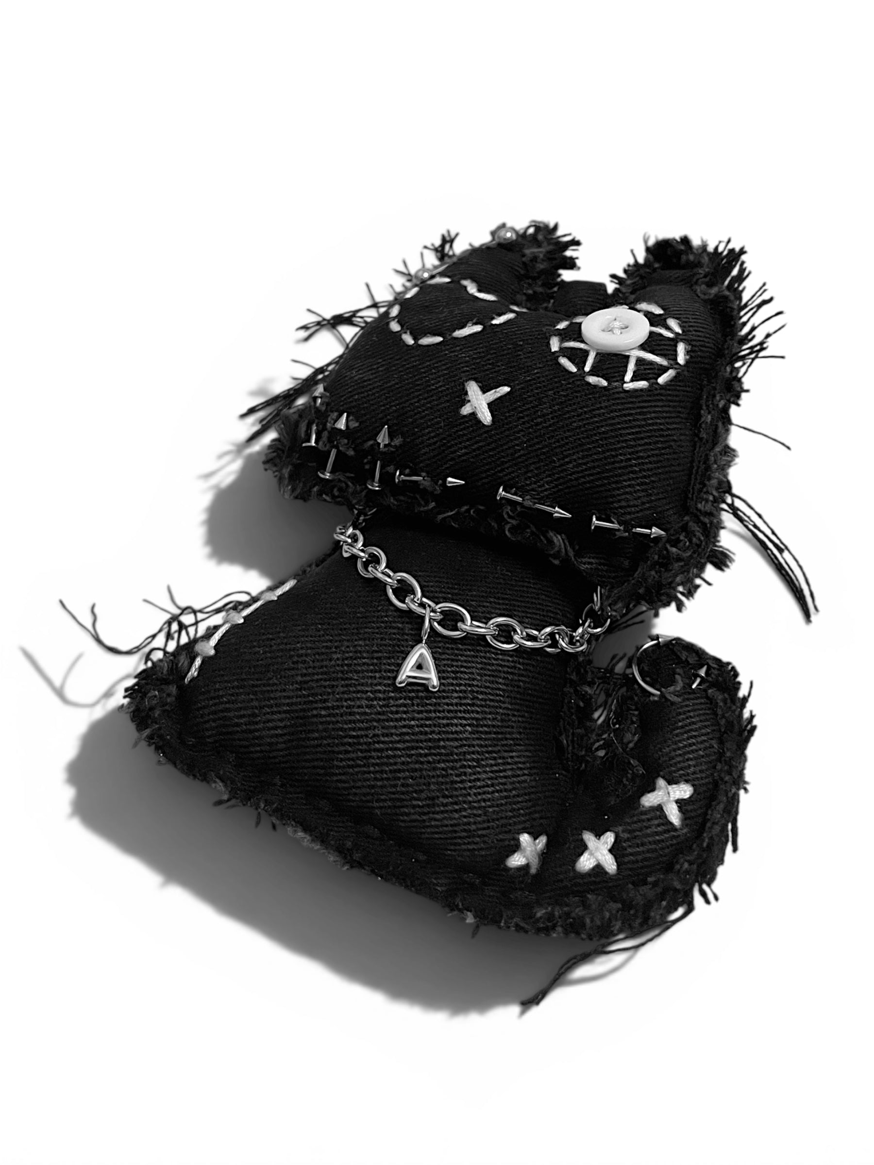Denim Cat Bag Charm