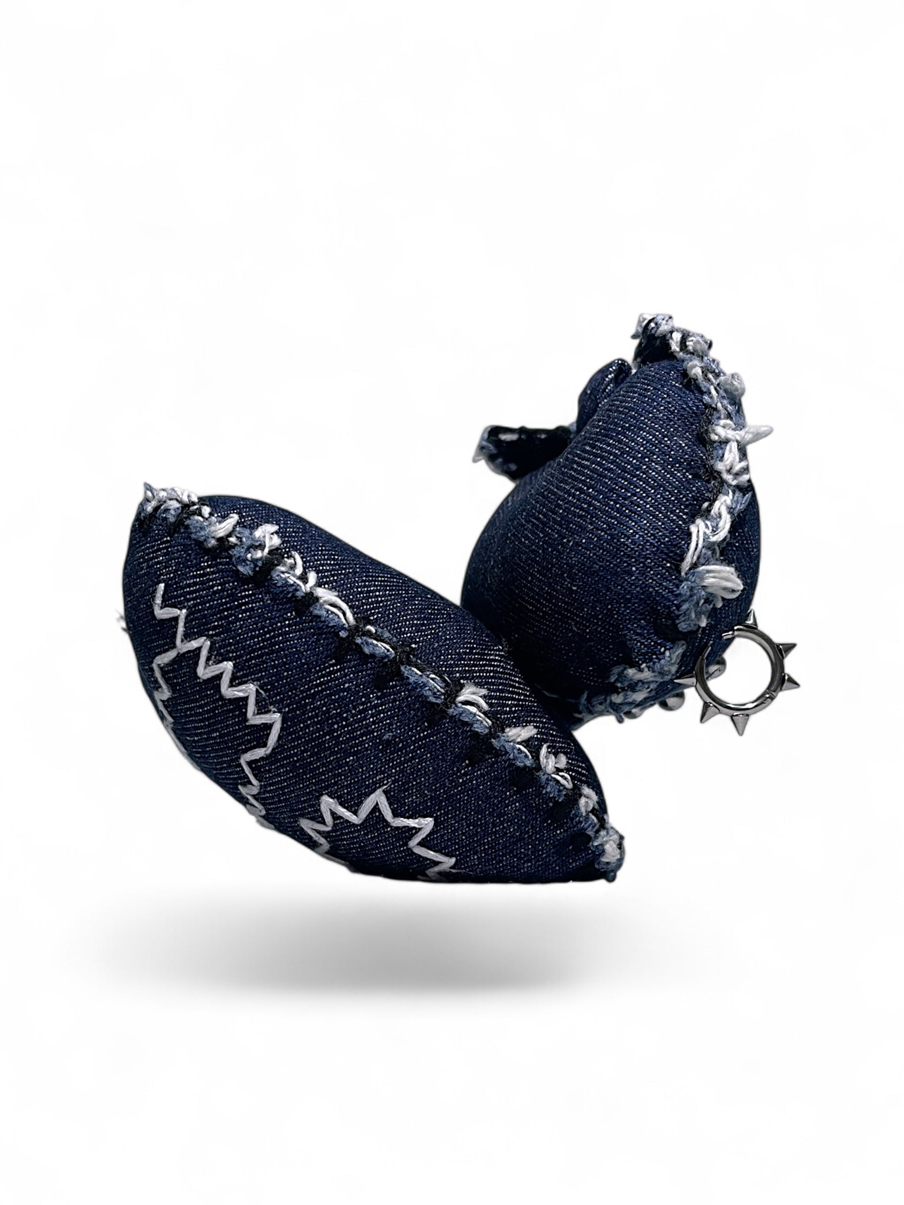 Denim Cat Bag Charm