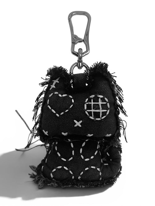 Denim Cat Bag Charm