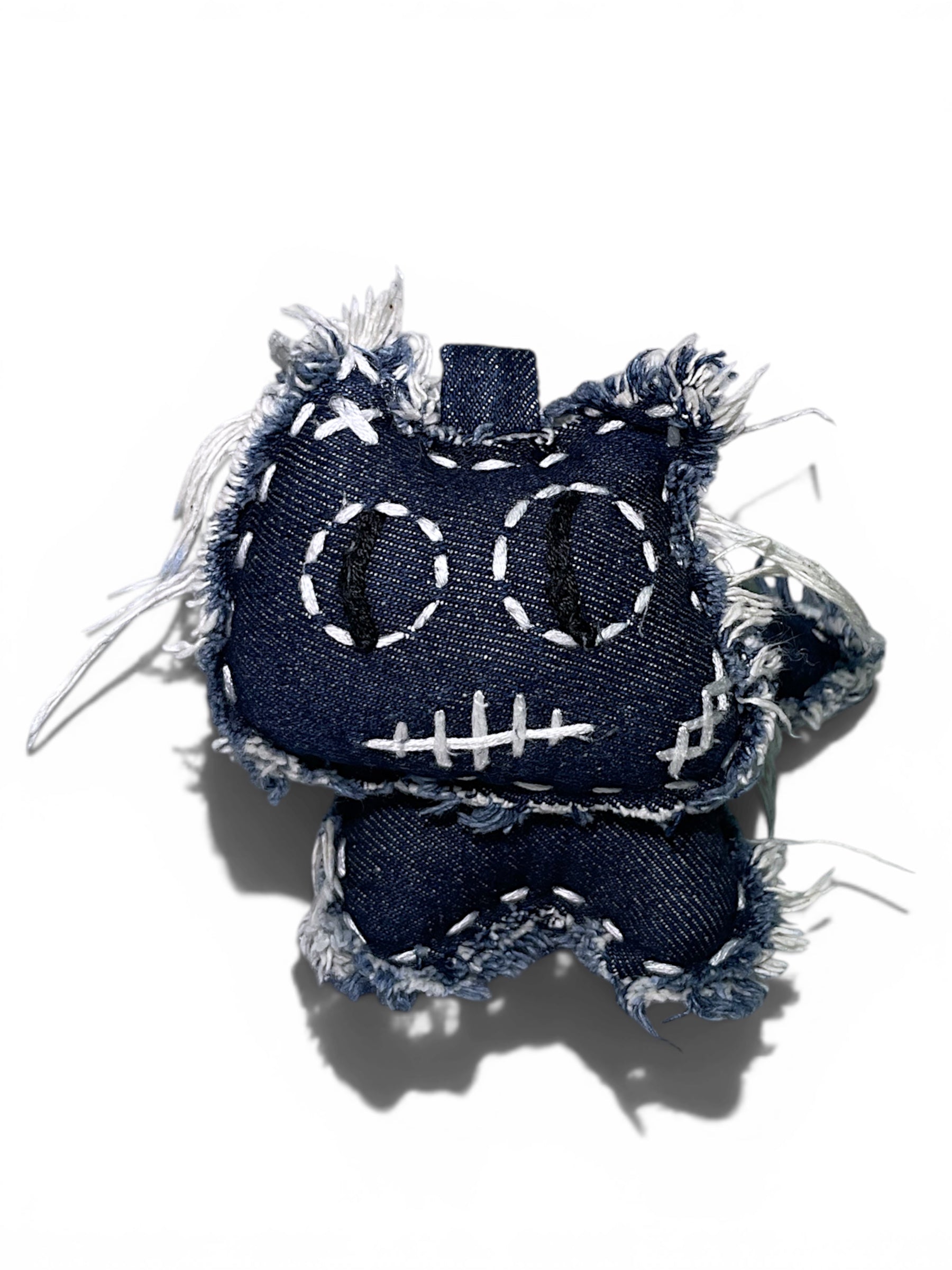 Denim Cat Bag Charm