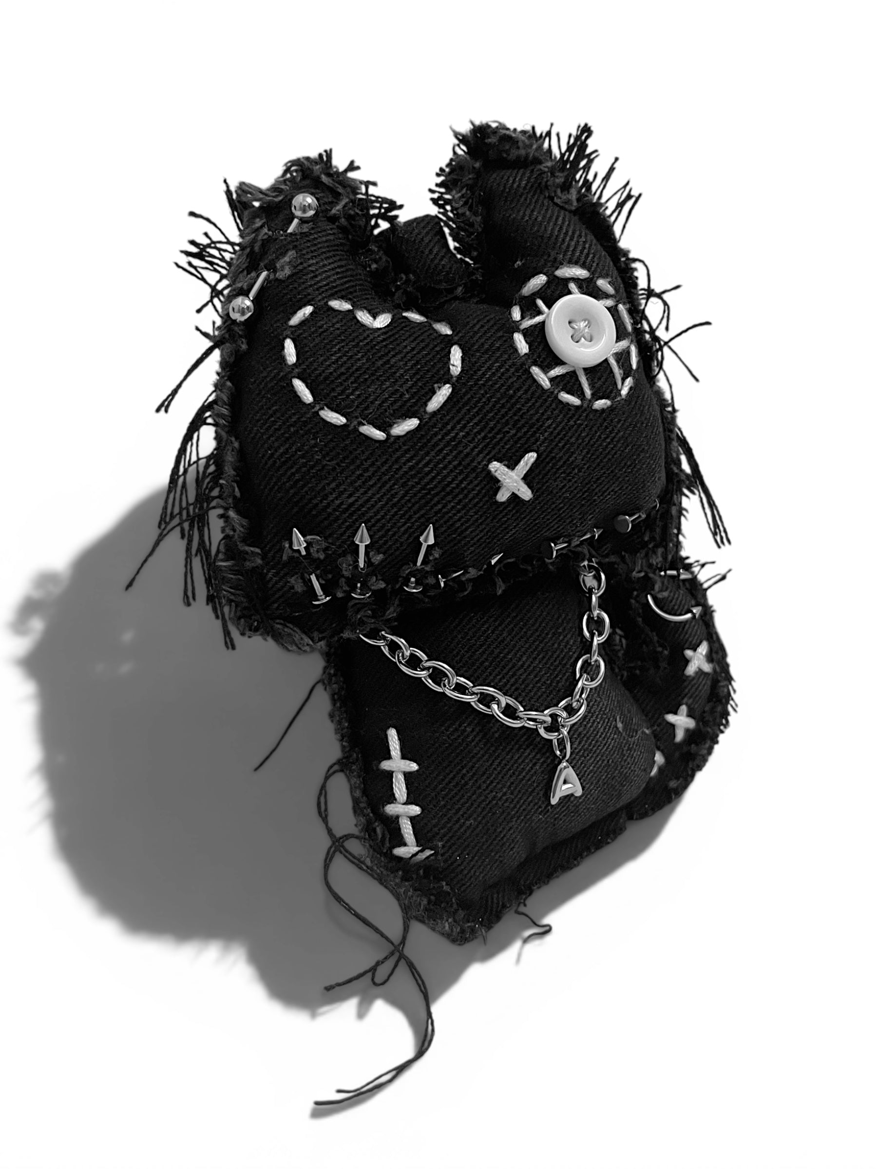 Denim Cat Bag Charm