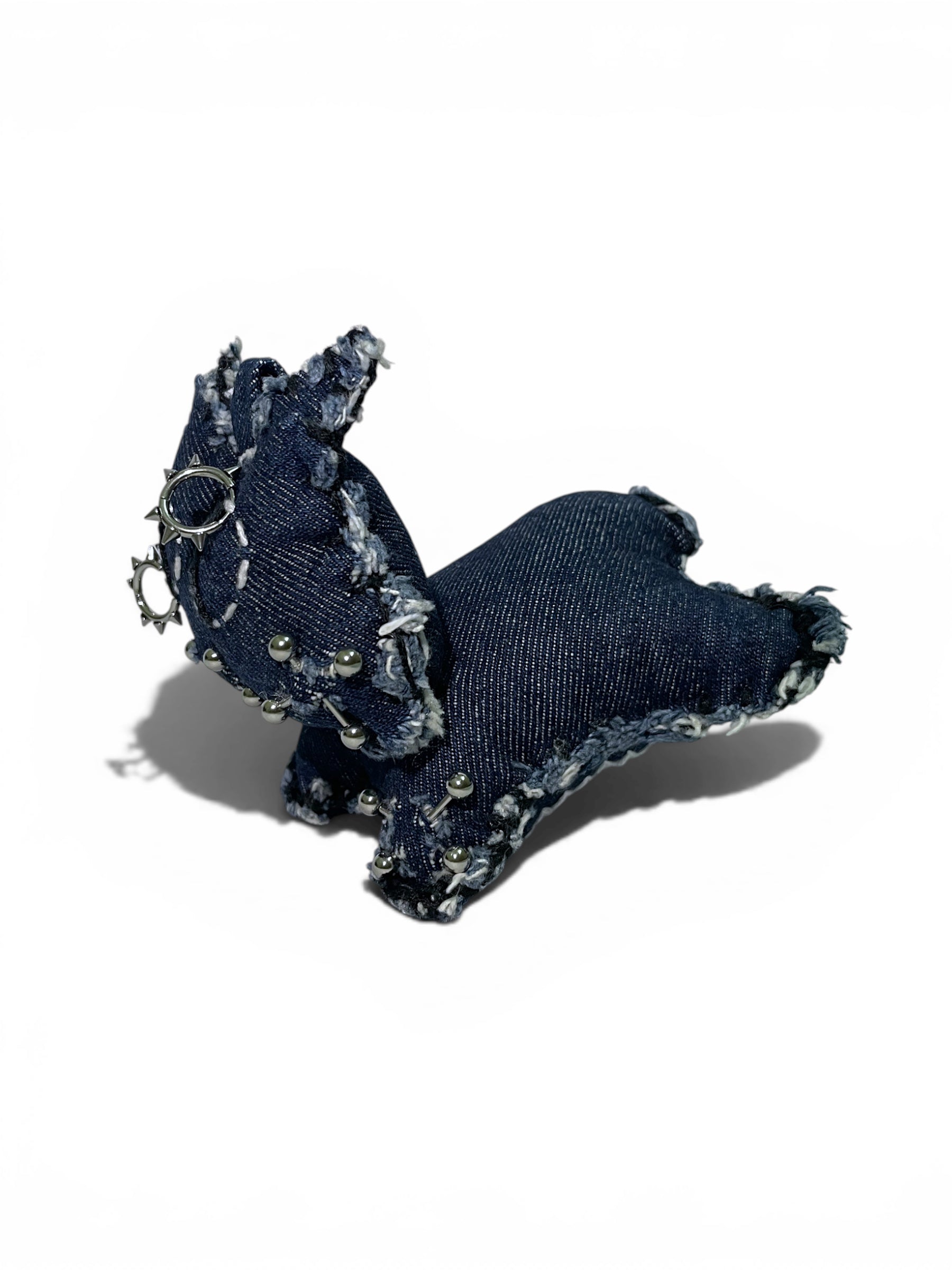 Denim Cat Bag Charm