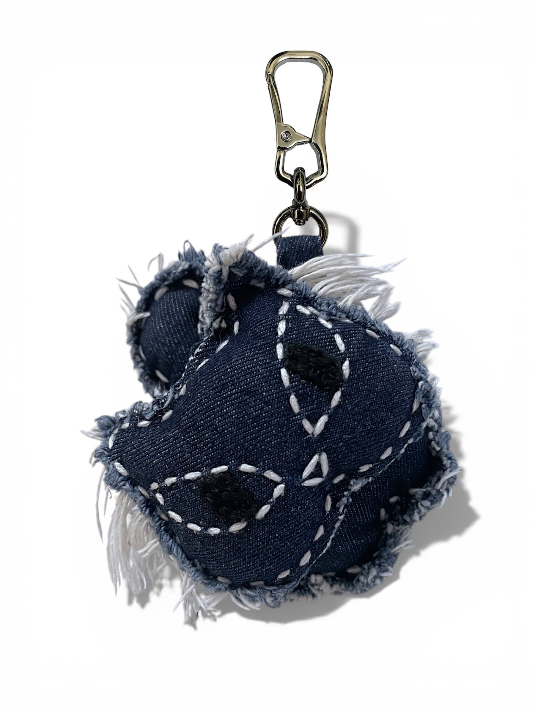 Denim Cat Bag Charm