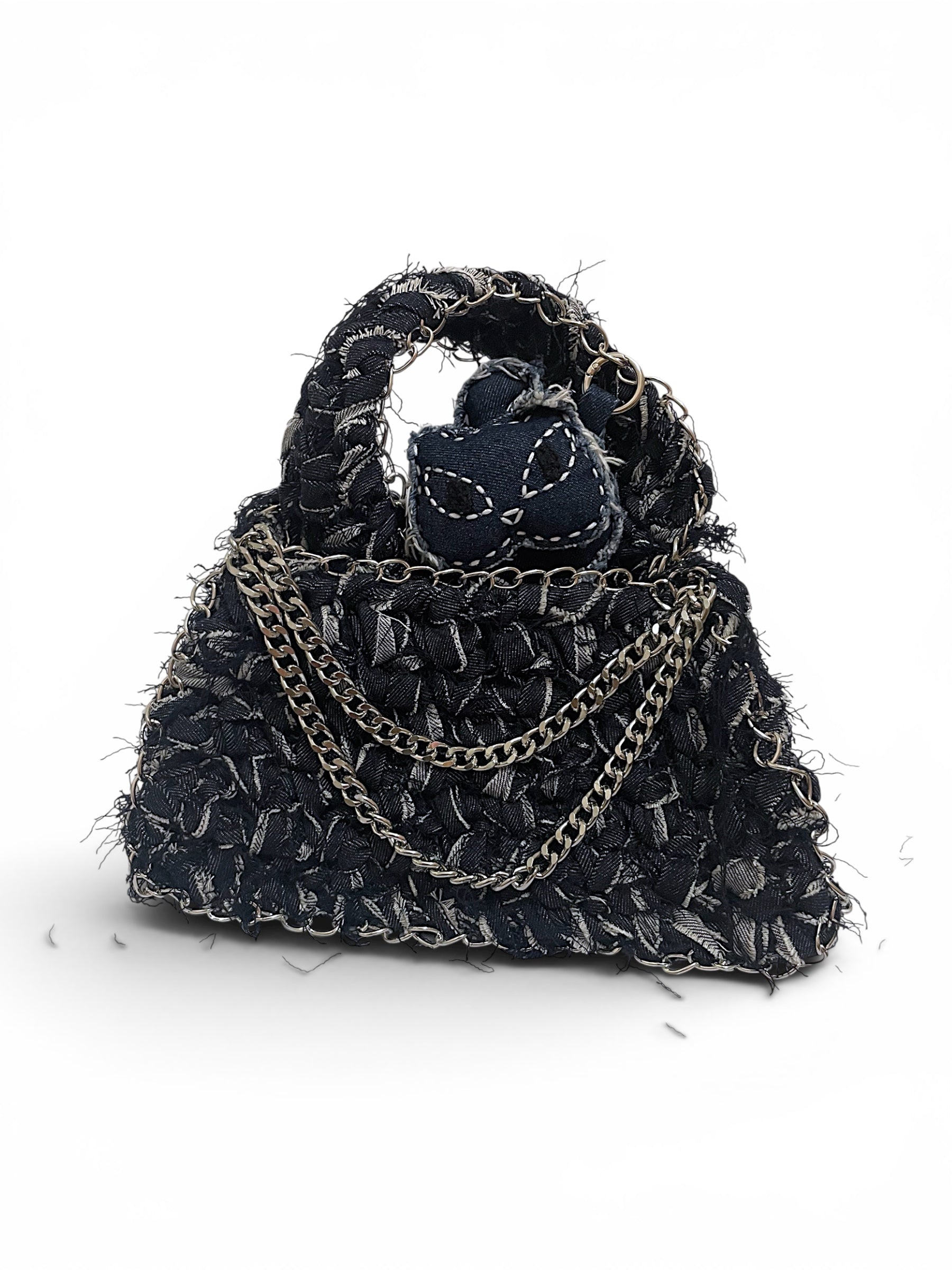 Denim Crochet Bag