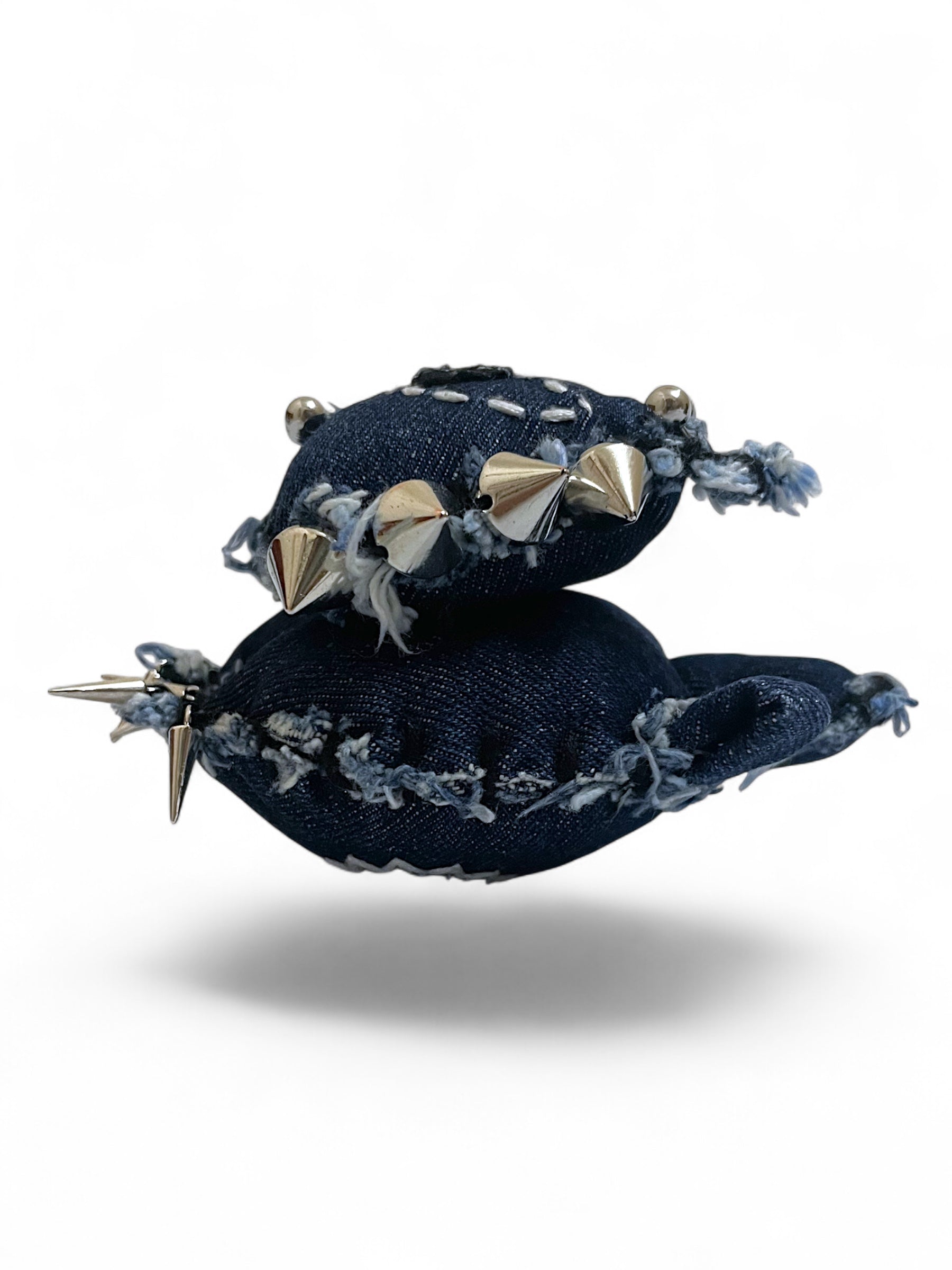 Denim Cat Bag Charm