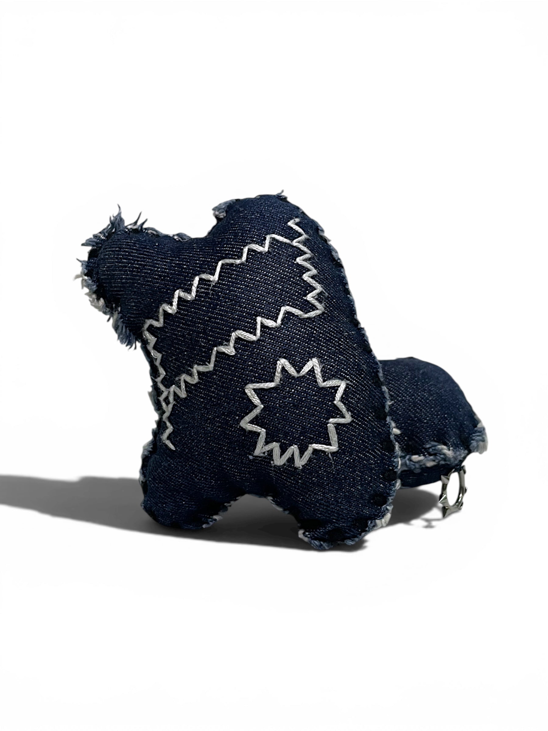 Denim Cat Bag Charm